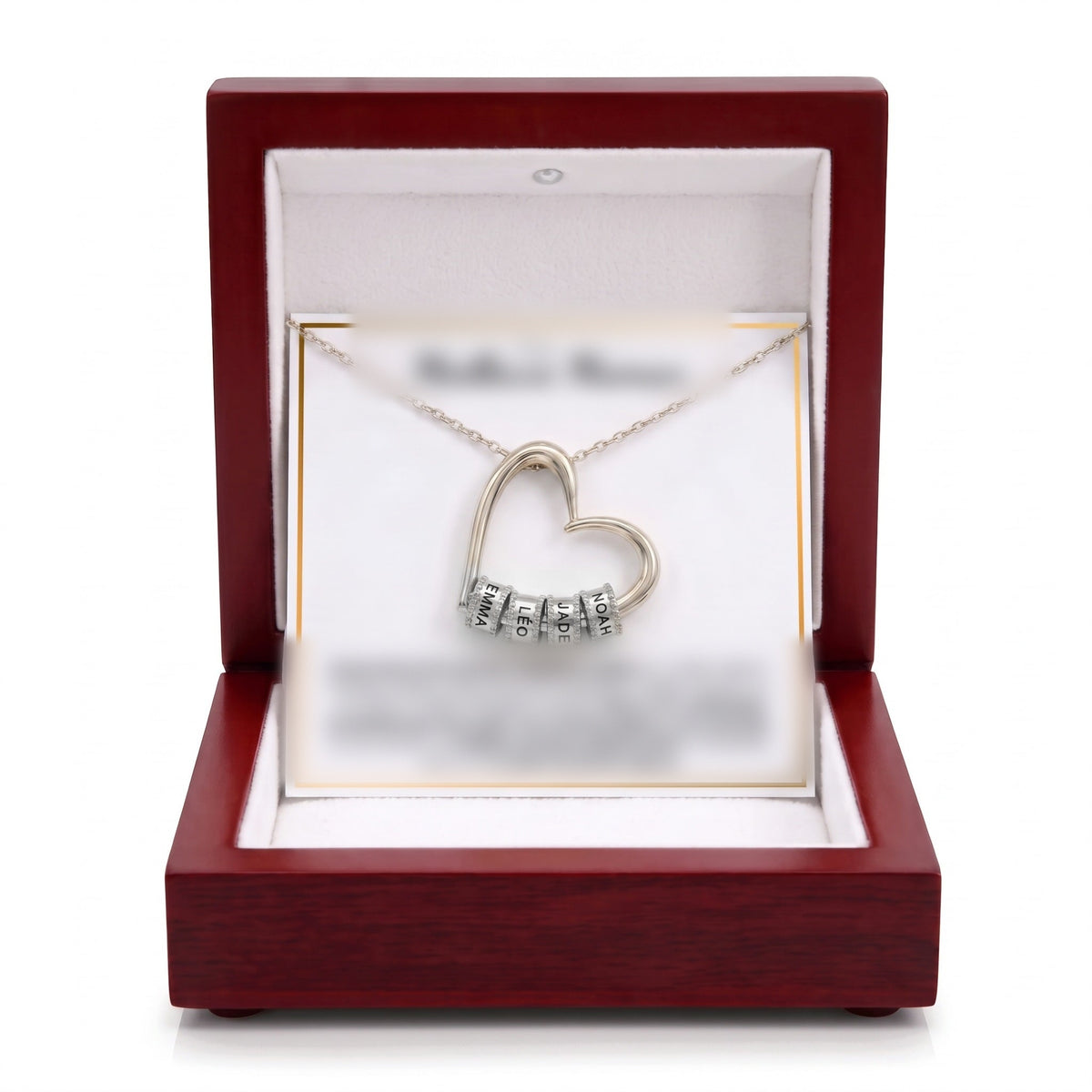 Coffret collier cœur prénoms argent #neutre_72130948366673