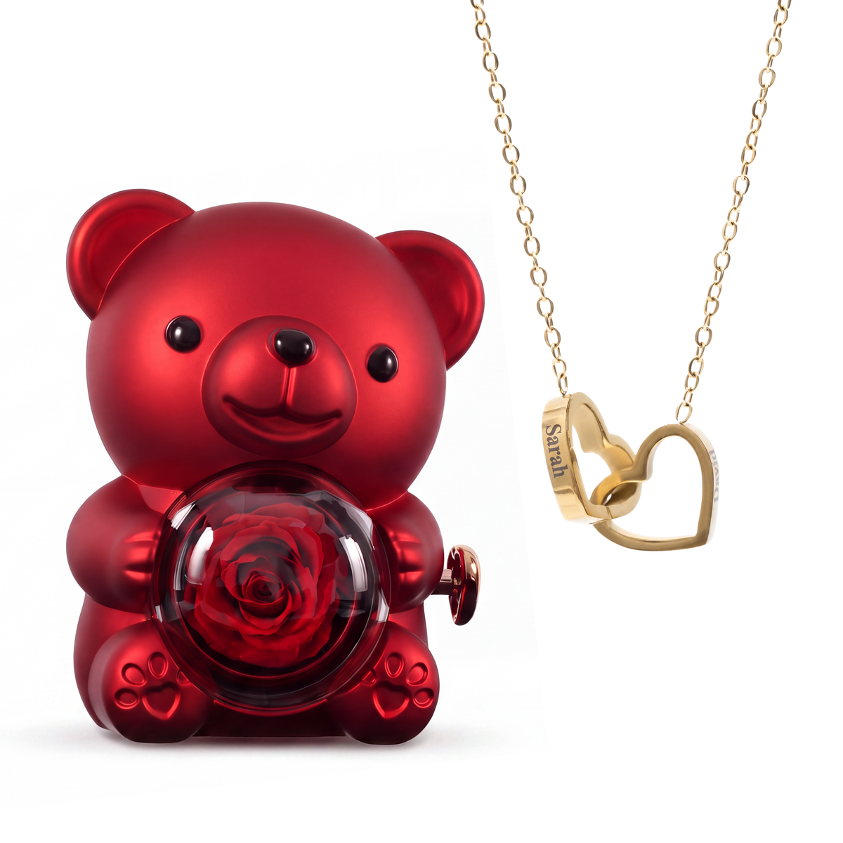 Ours Éternel & Collier Personnalisé