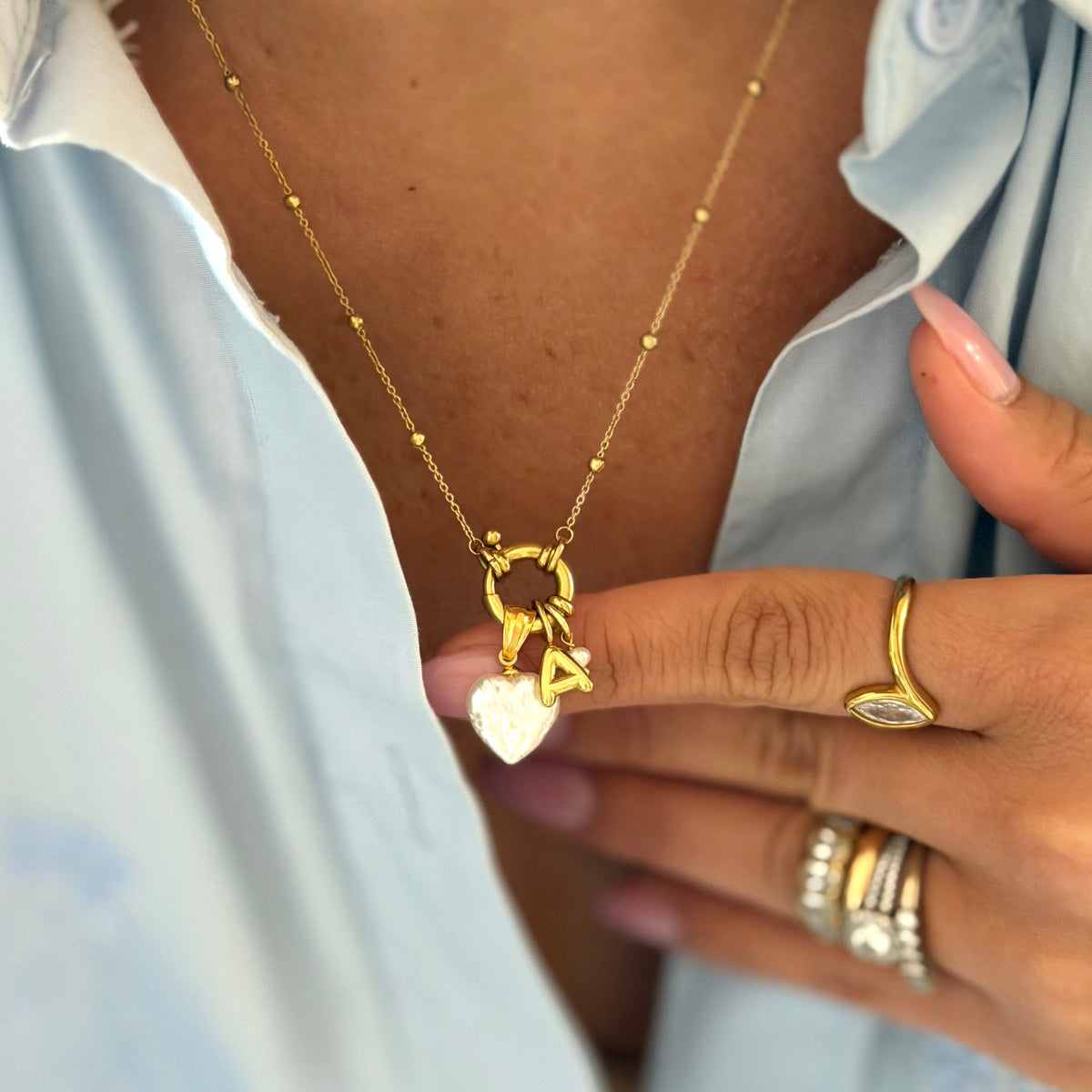 Collier Lettre & Envie