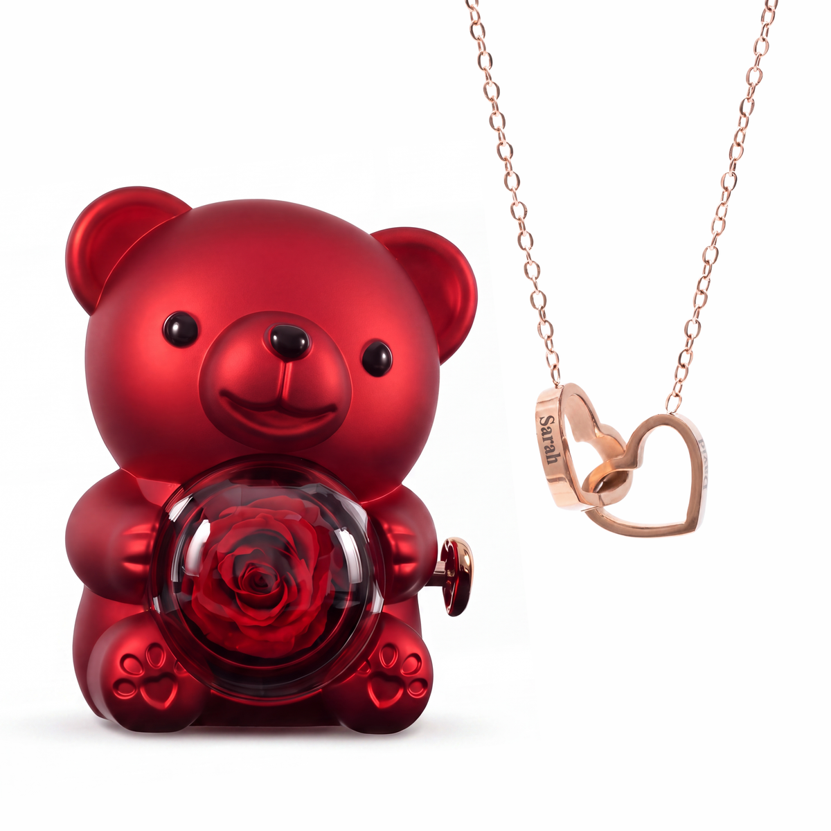 Ours Éternel & Collier Personnalisé