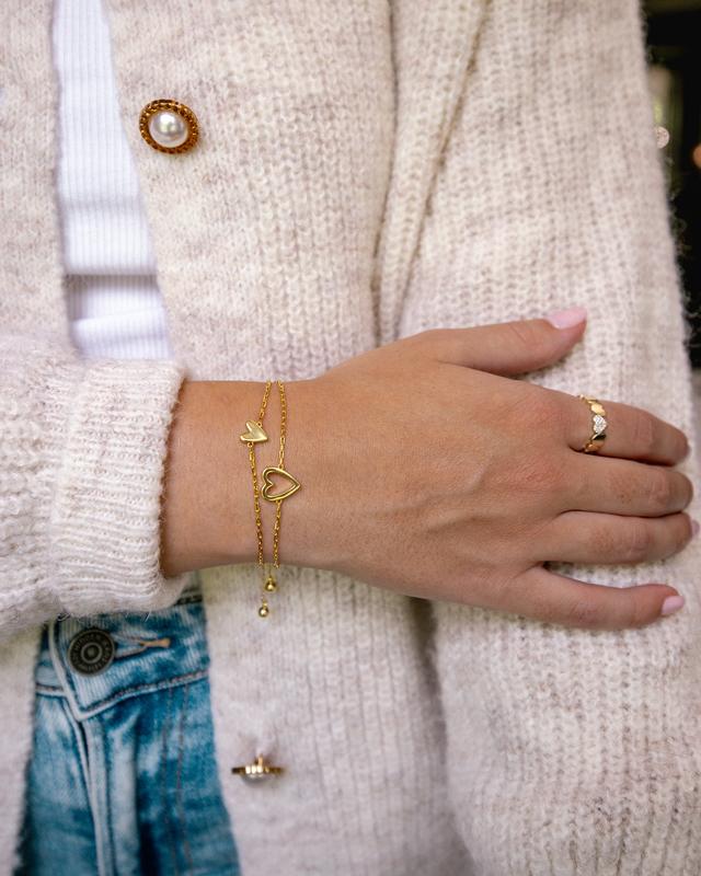 Bracelet ensemble coeurs