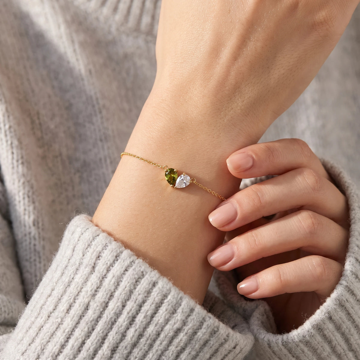 Bracelet Liora porté au poignet