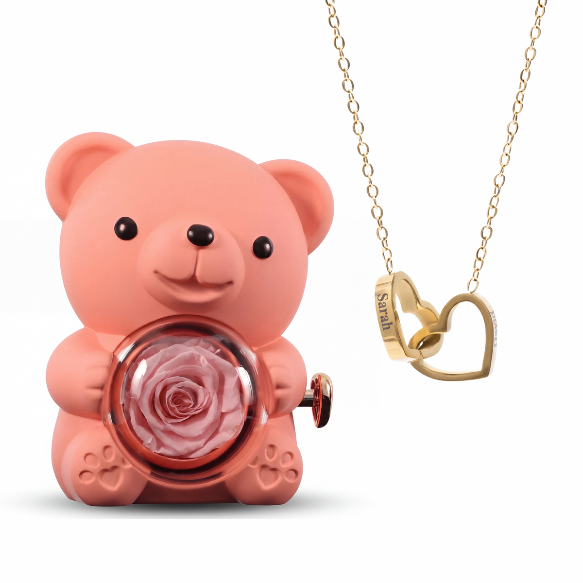 Ours Éternel & Collier Personnalisé