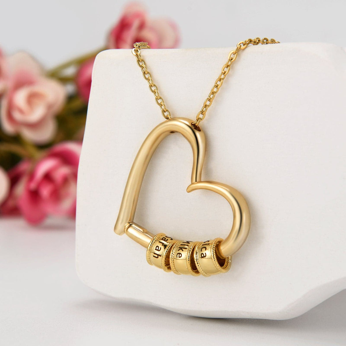 À ma femme – Collier Cœur de notre Famille