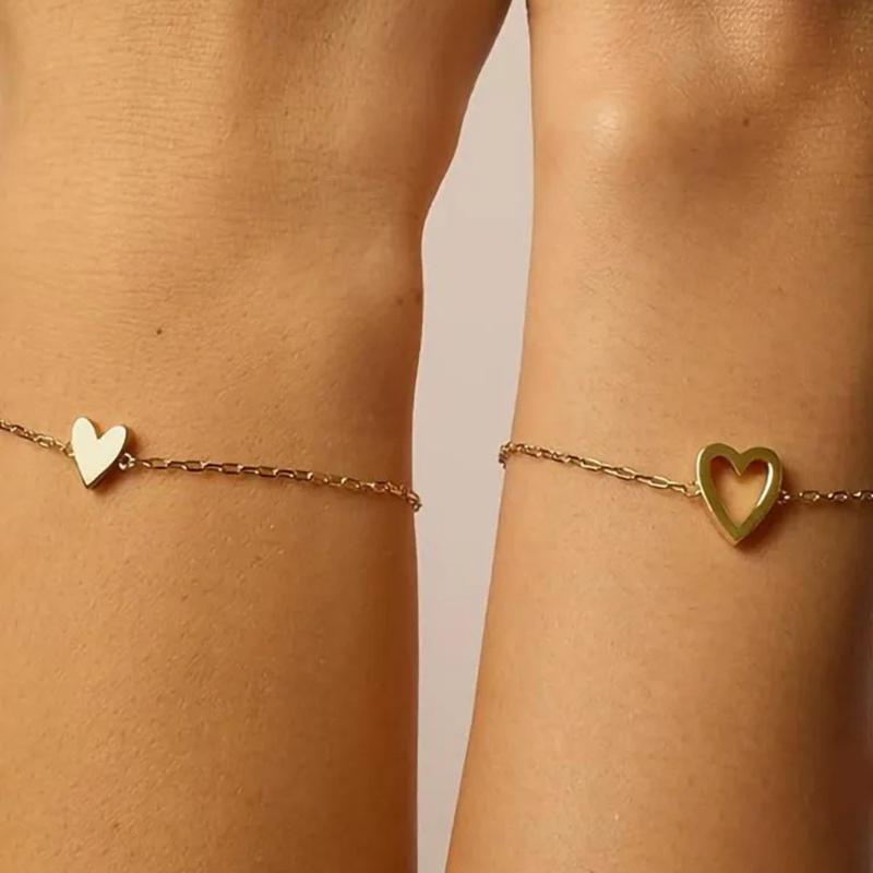 Bracelet ensemble coeurs