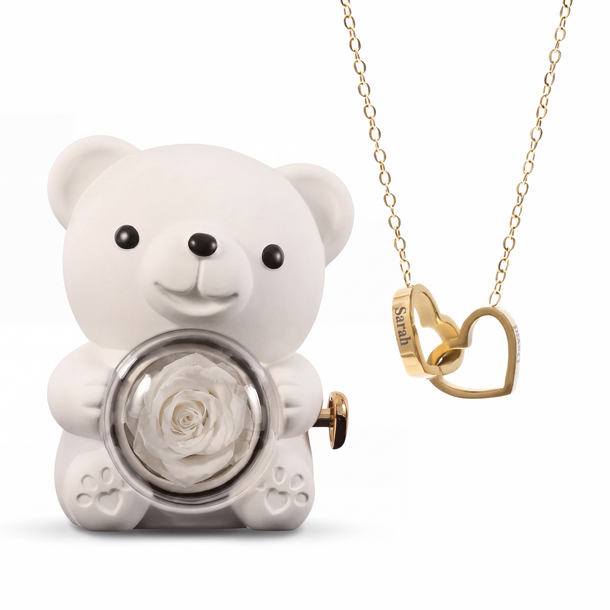 Ours Éternel & Collier Personnalisé