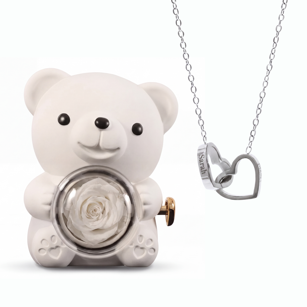 Ours Éternel & Collier Personnalisé