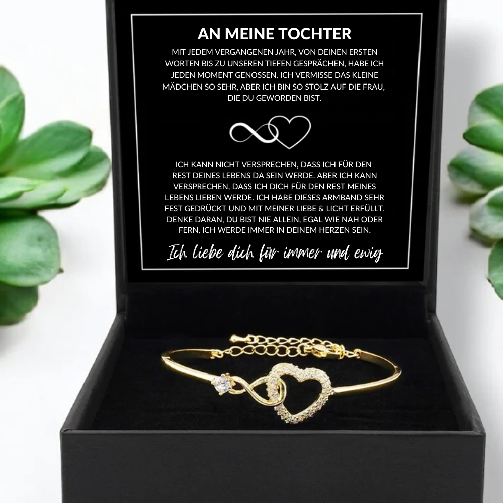 À ma fille – Bracelet Cœur Infini