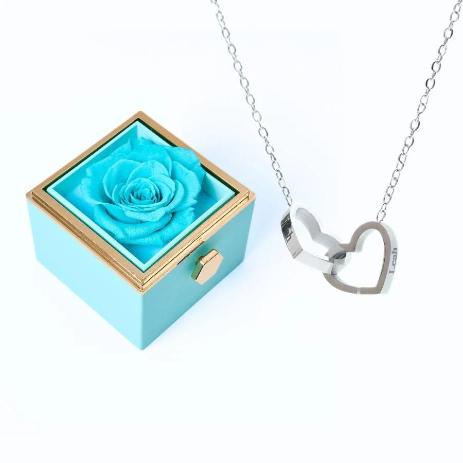 Roses Éternelles & Collier Personnalisé - Soraya Memories