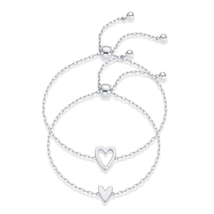 Bracelet ensemble coeurs