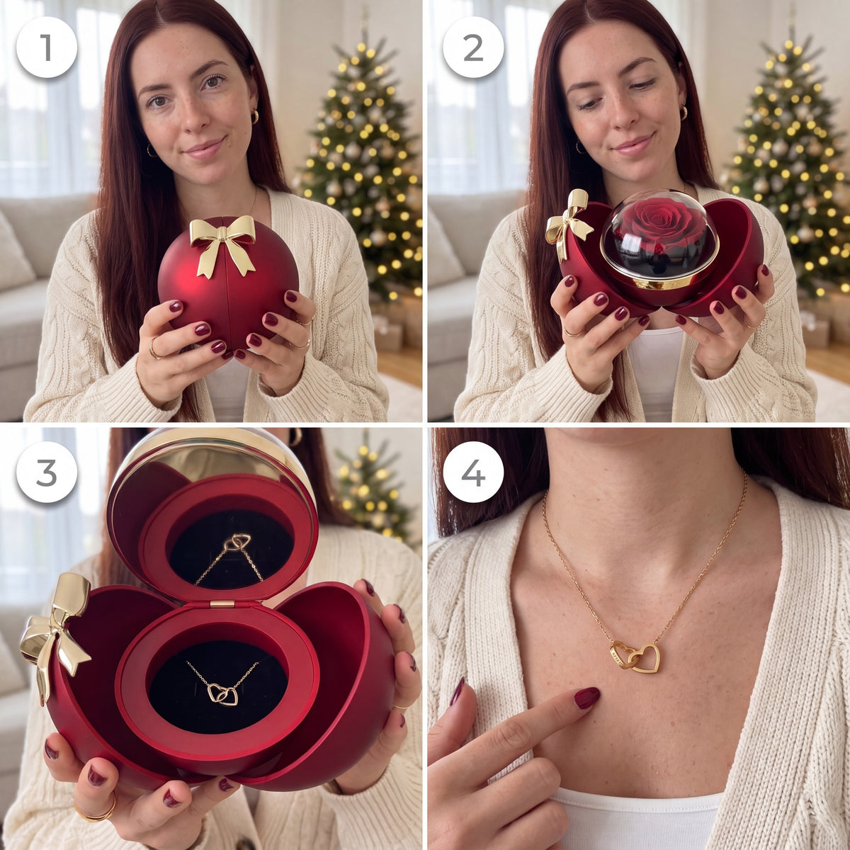 Globe éternel & Collier personnalisé