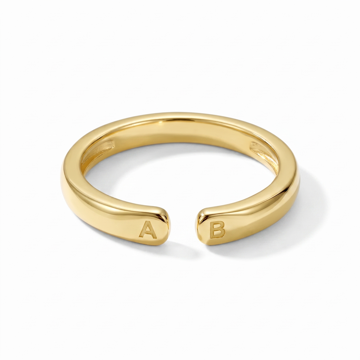 Bague Double Initiale