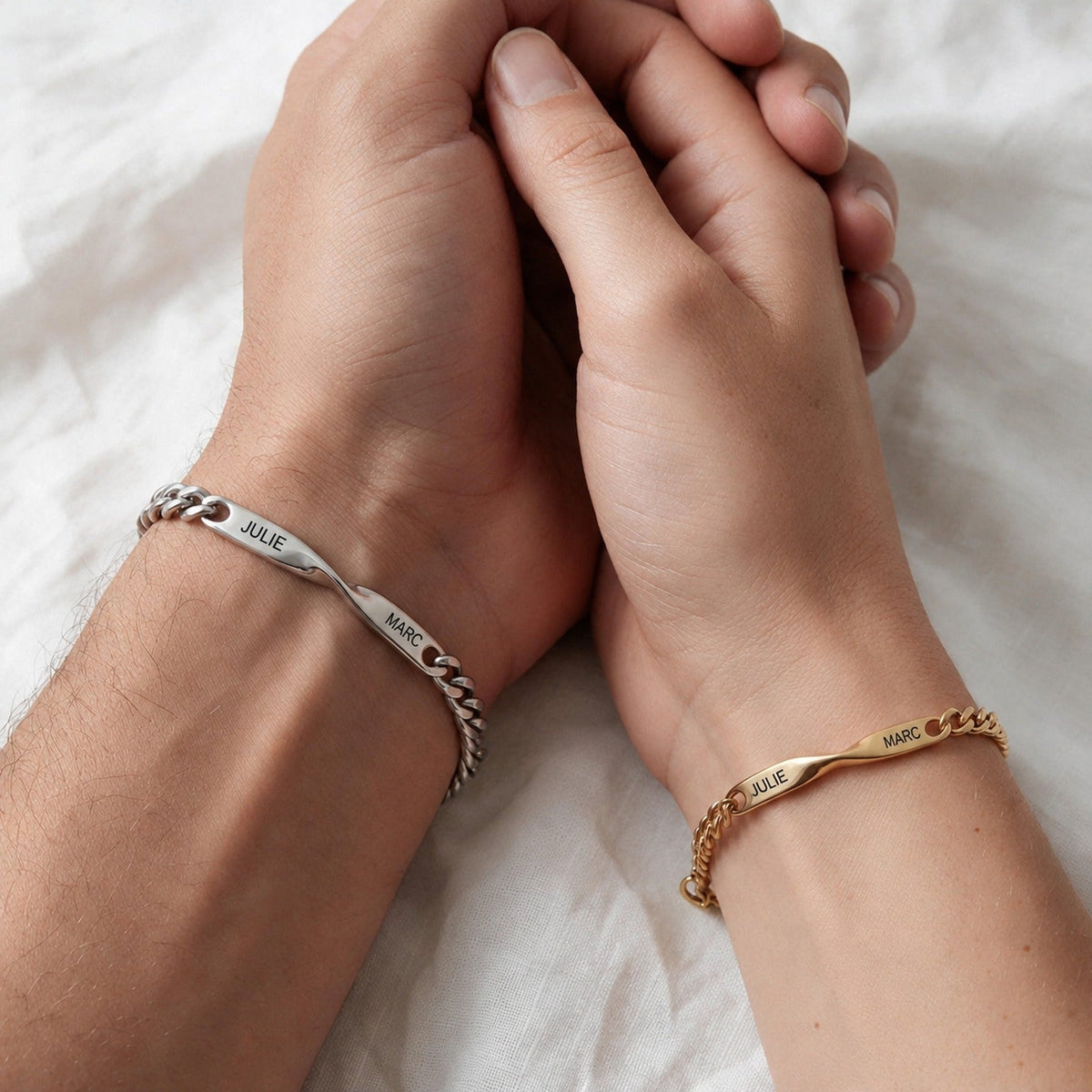 Bracelets « Toi & Moi » – Nos deux prénoms