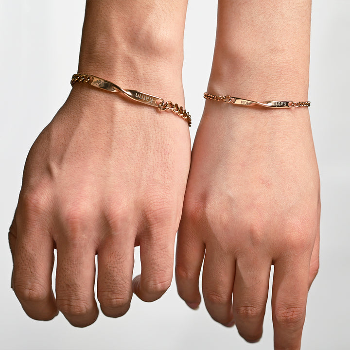 Bracelets « Toi & Moi » – Nos deux prénoms