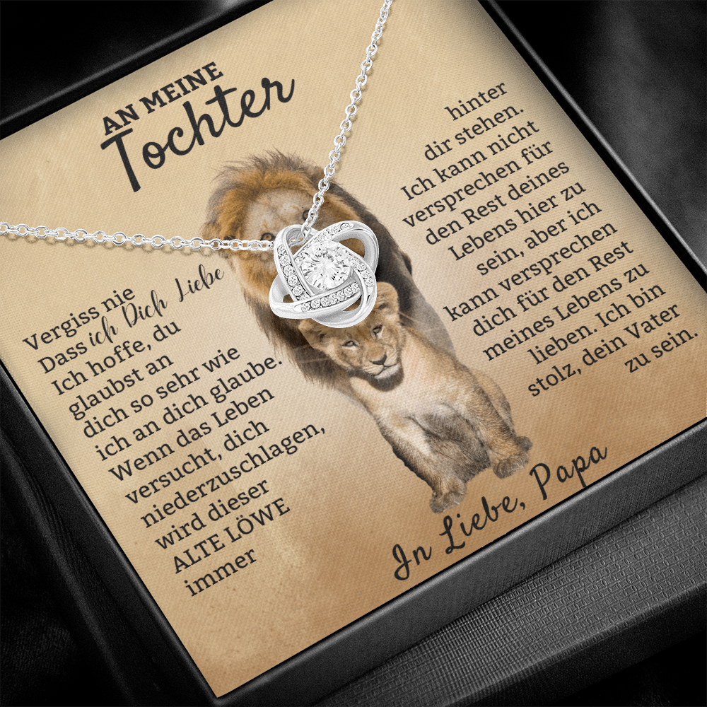À ma fille – Collier Nœud d'Amour « Vieux Lion »
