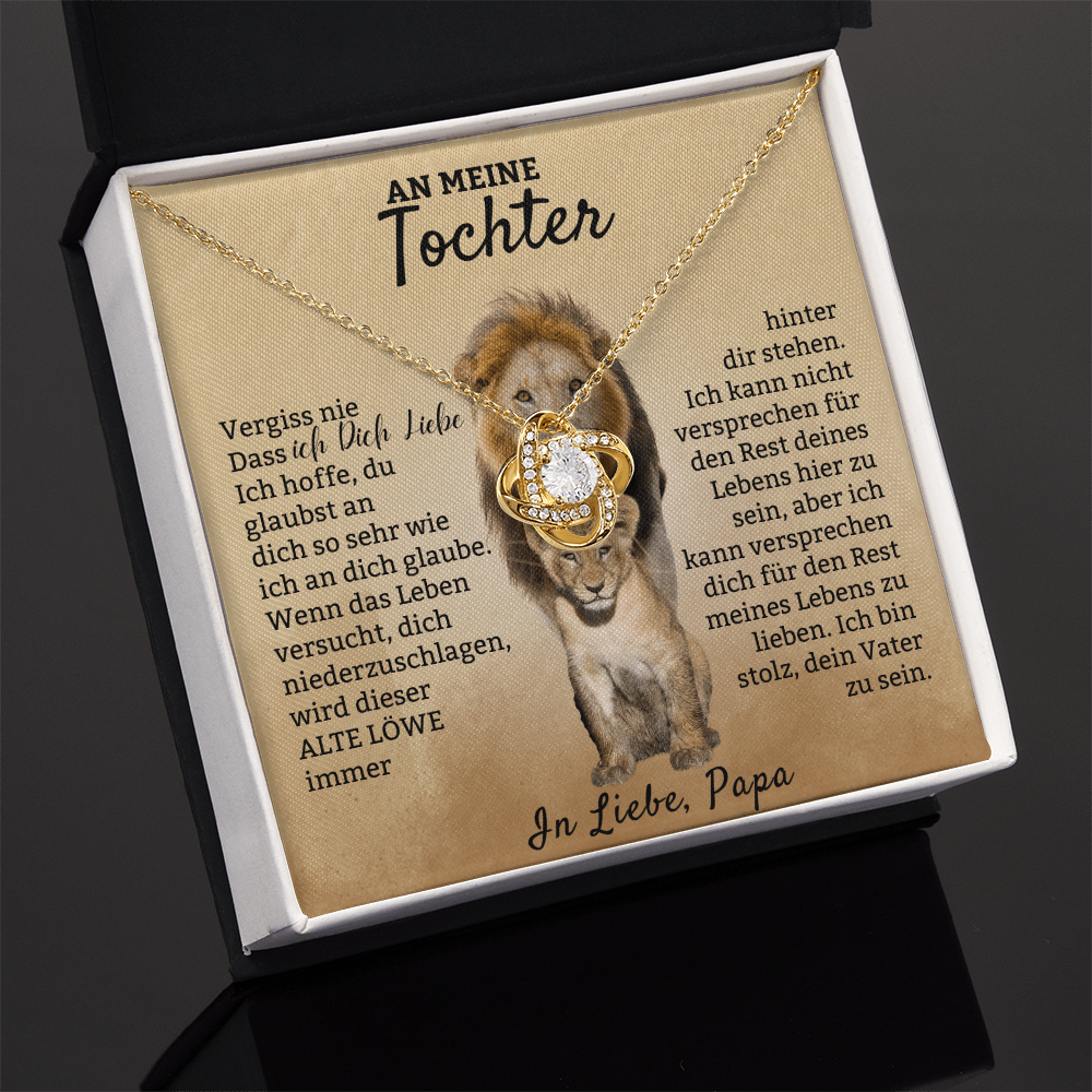 À ma fille – Collier Nœud d'Amour « Vieux Lion »