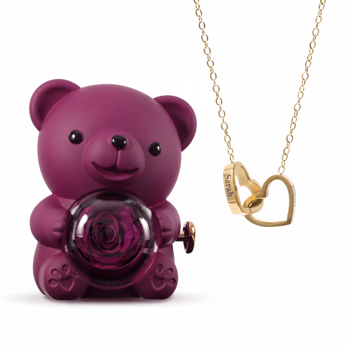 Ours Éternel & Collier Personnalisé
