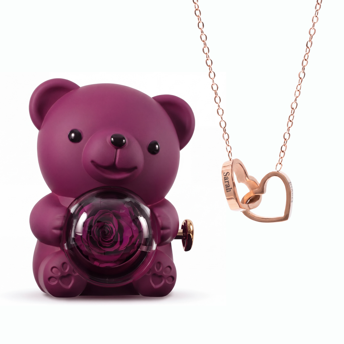 Ours Éternel & Collier Personnalisé
