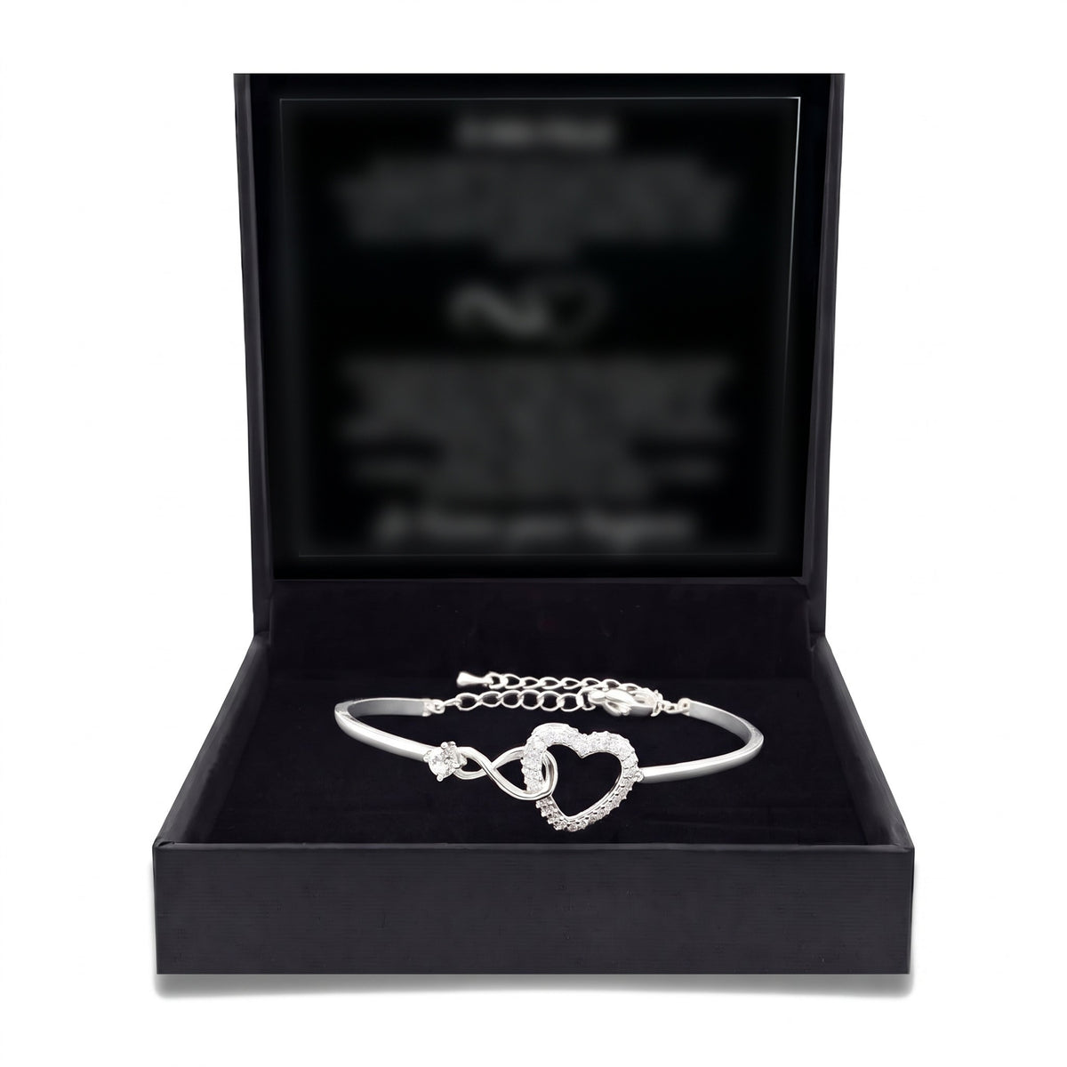 Coffret bracelet cœur infini argent #neutre_72129415151953