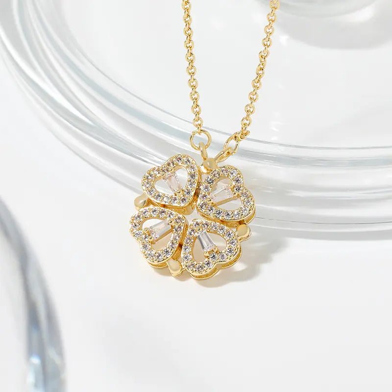 Collier trèfle coeurs - Soraya Memories