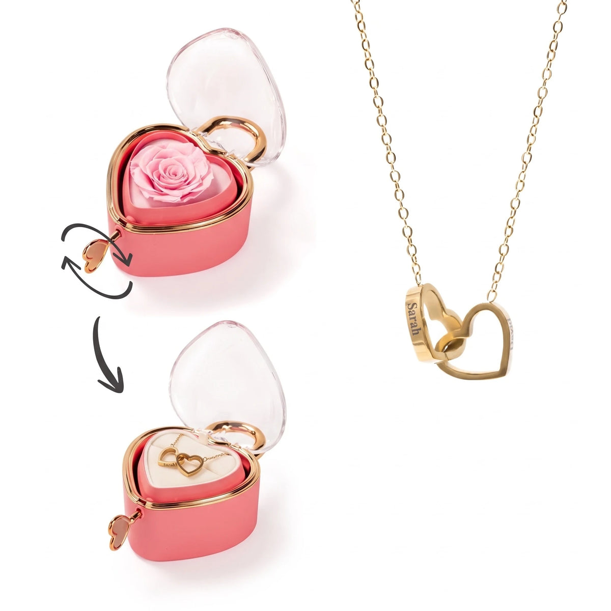 Candado Eterno y Collar Personalizado