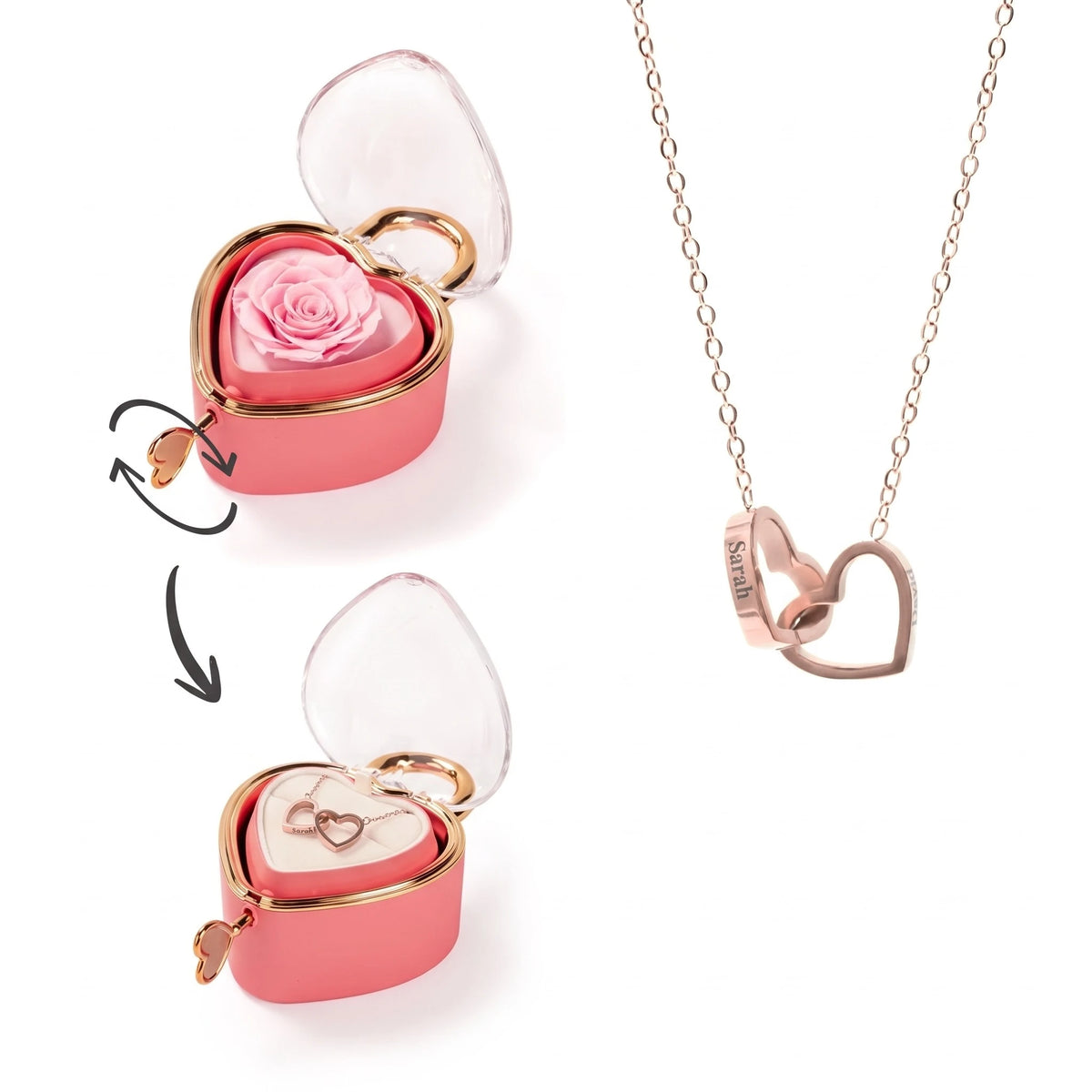Candado Eterno y Collar Personalizado