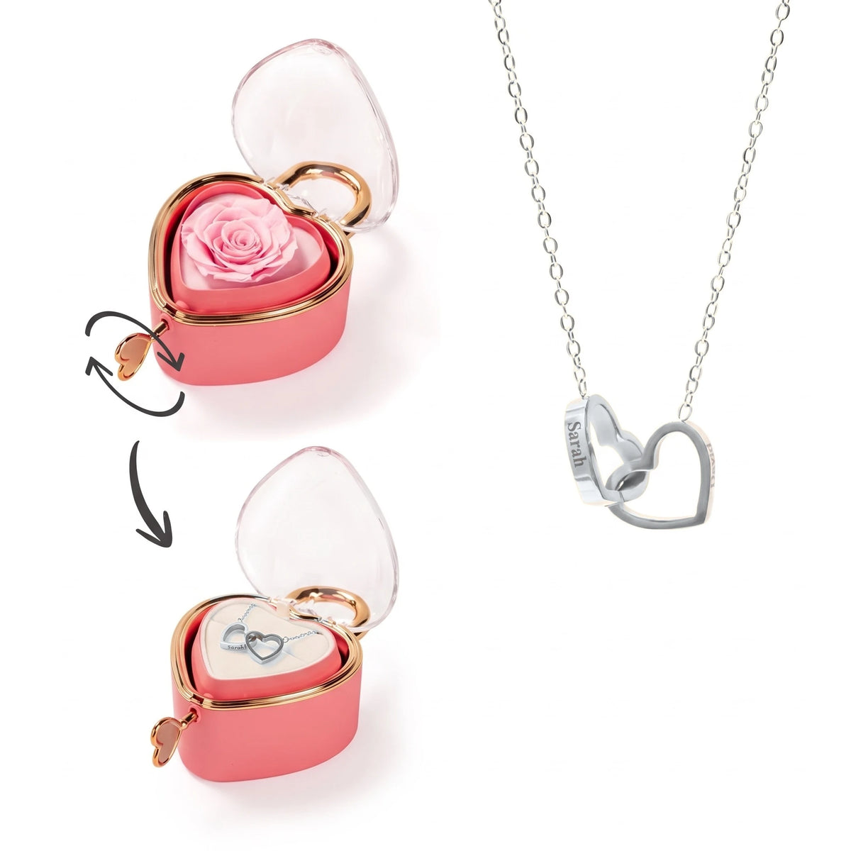 Candado Eterno y Collar Personalizado