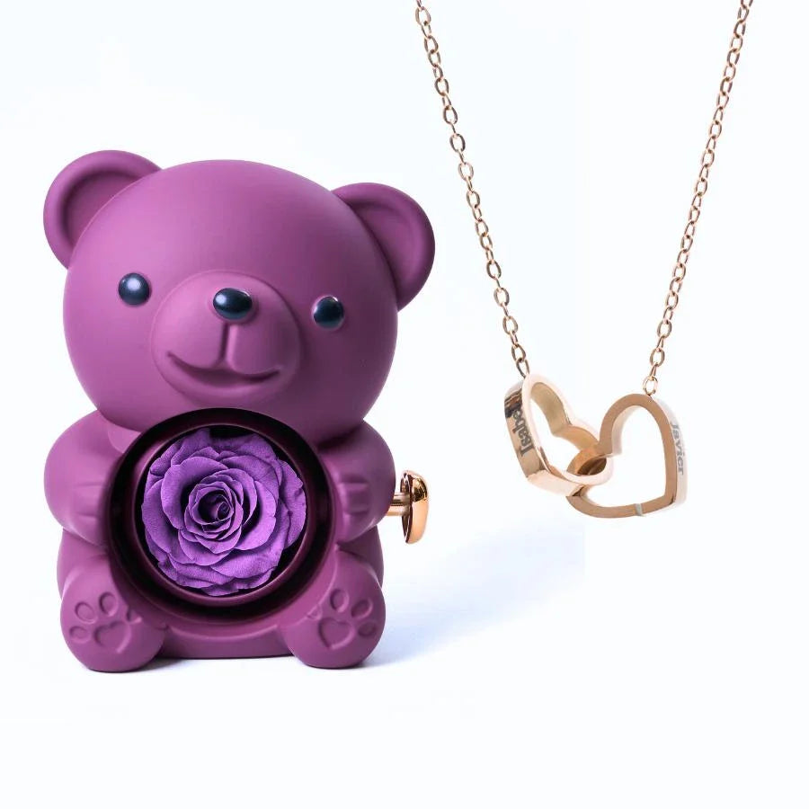 Collier Personnalisé & Ours Éternel