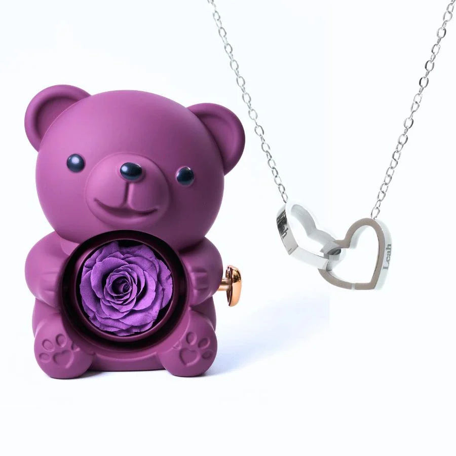 Collier Personnalisé & Ours Éternel