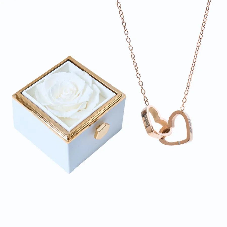 Roses Éternelles & Collier Personnalisé - Soraya Memories