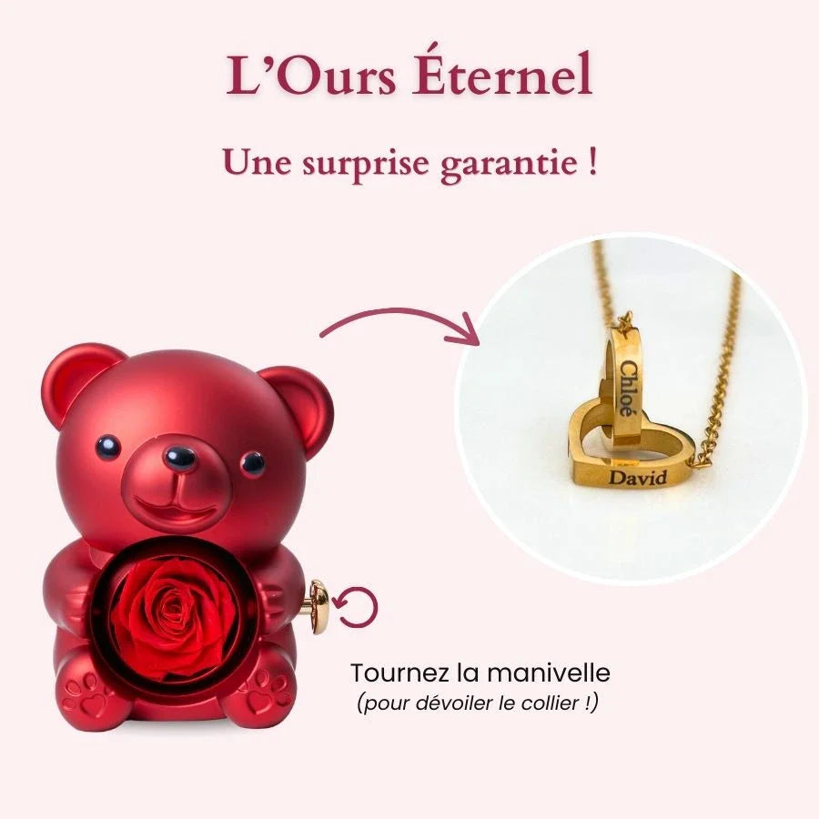Collier Personnalisé & Ours Éternel