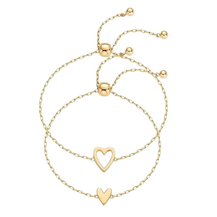 Bracelet ensemble coeurs