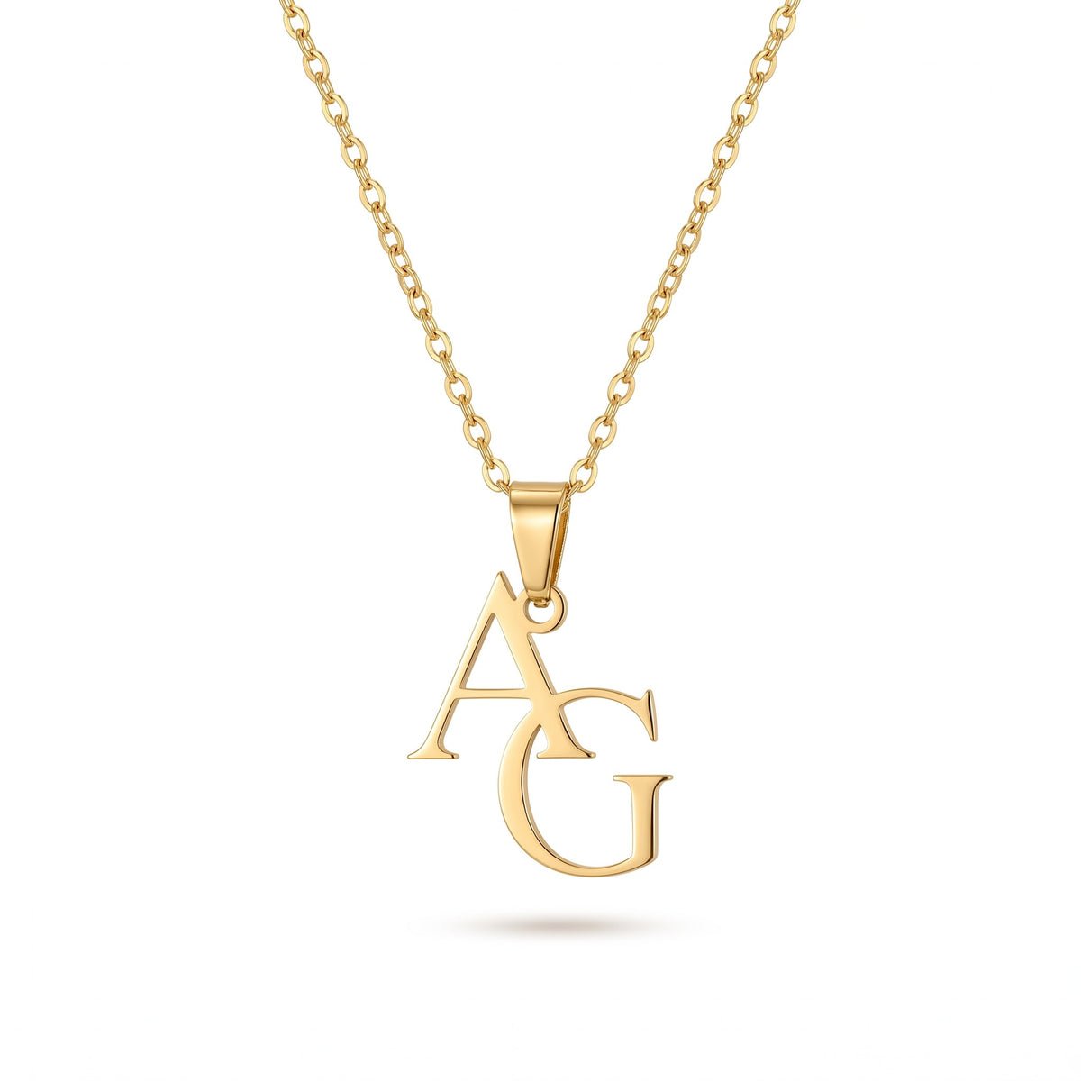 Collier double lettre