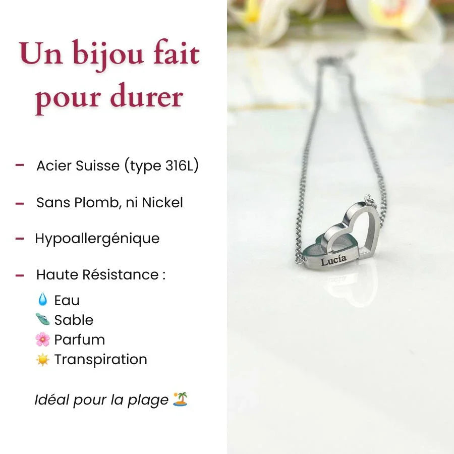 Collier Personnalisé & Ours Éternel