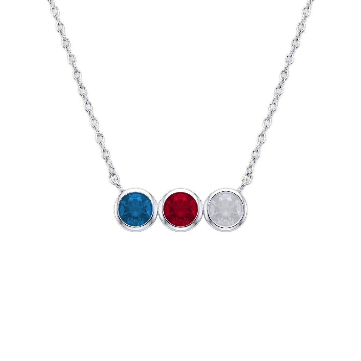 Collier Viora argenté 3 pierres