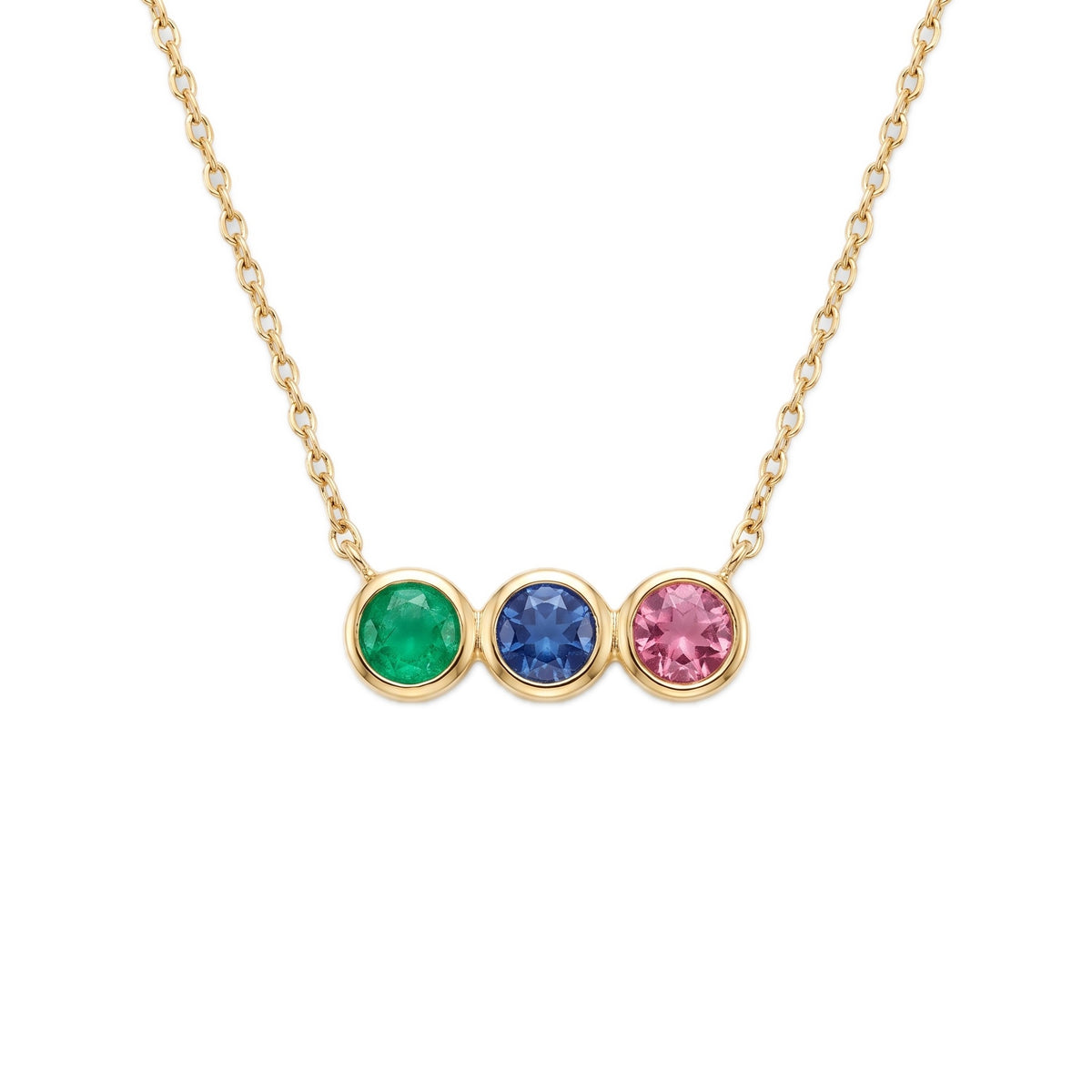 Collier Viora pierres de naissance sur fond blanc